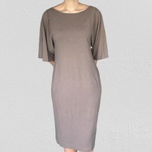 FP Beach Midi Tunic Dress in Taupe Brown